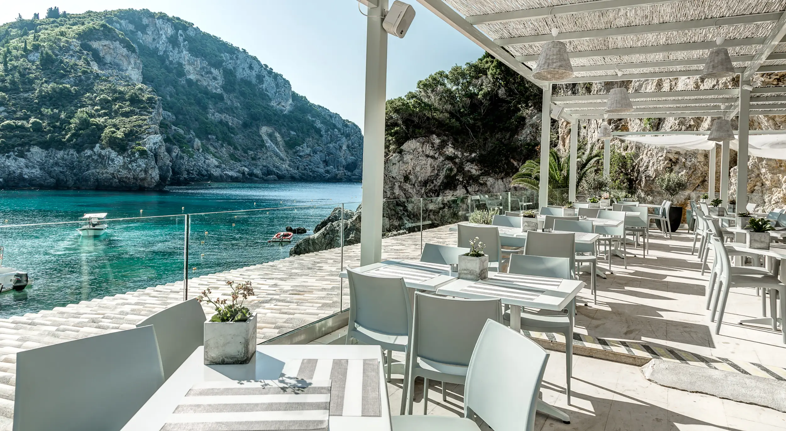 Vrachos Seaside Dining In Paleokastritsa Corfu